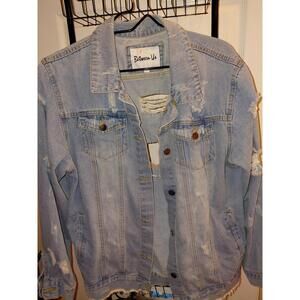 Between us Distress Jean jacket size 3X